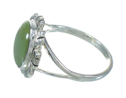 Turquoise Southwest Genuine Sterling Silver Ring Size 5-1/4 VX64102